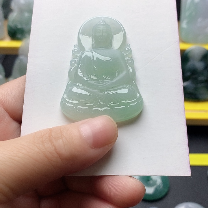 阿***学翡翠未镶嵌吊坠(不含链)大日如来