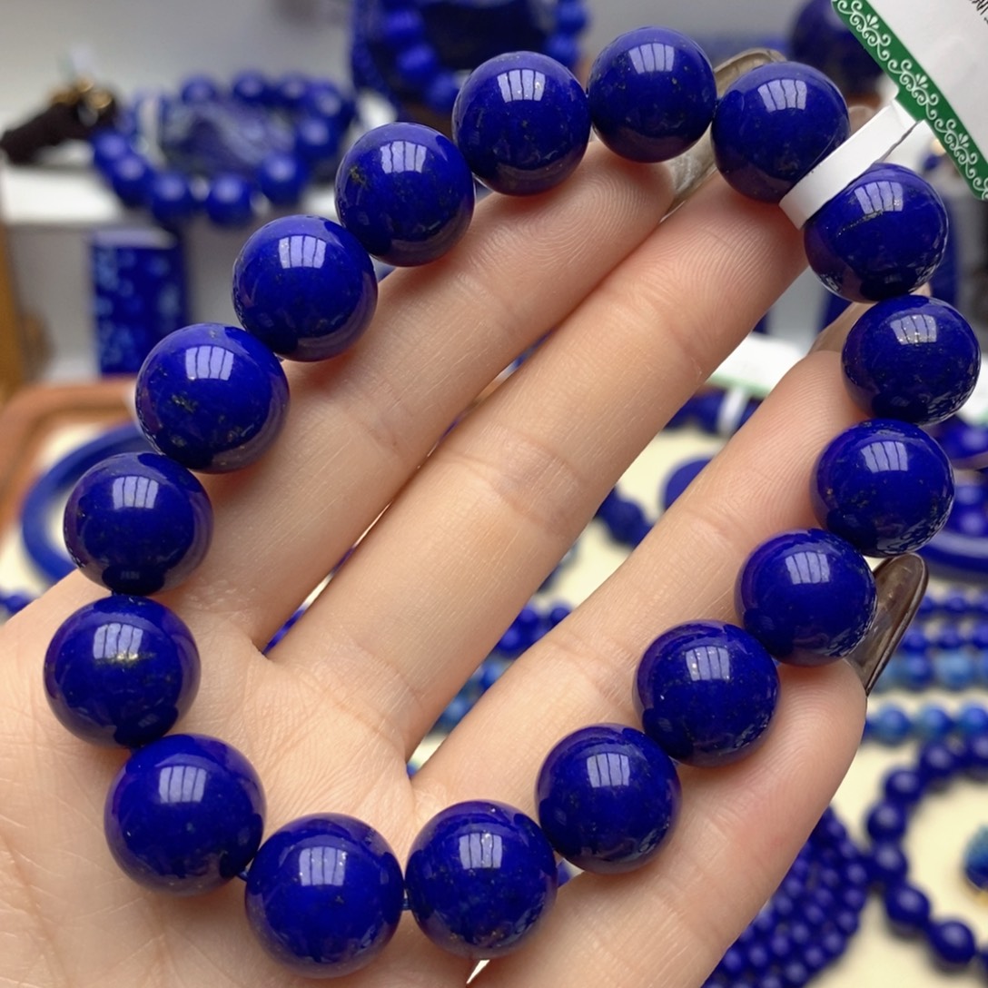 青金石未镶嵌手链12mm