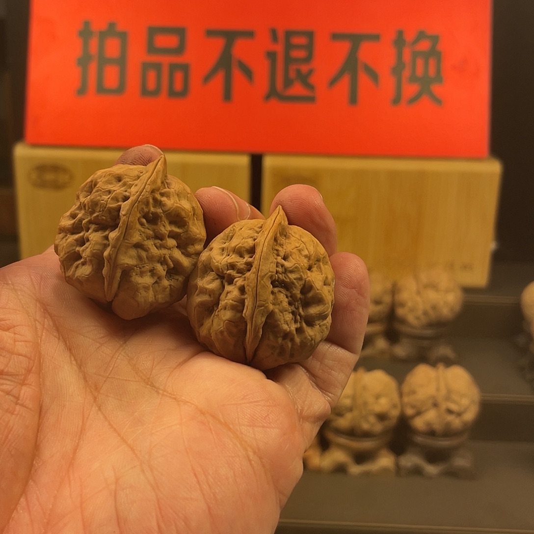 文玩核桃把件龙牙石