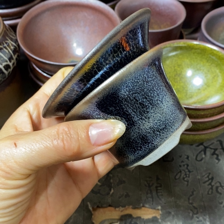 茶盏建阳建盏微瑕茶漏