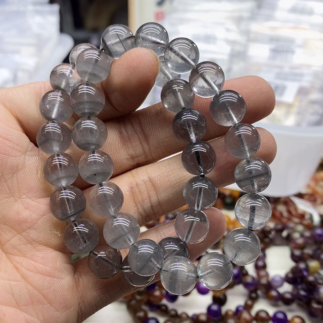 水晶手链未镶嵌多样性发货发一条