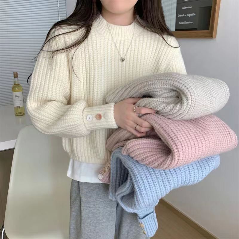 朵朵十一月秋冬新款毛衣开衫时尚针