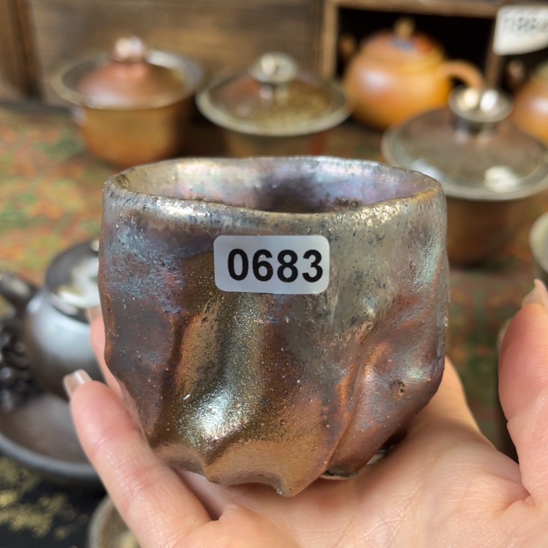 杯品**客柴烧茶器主人杯子