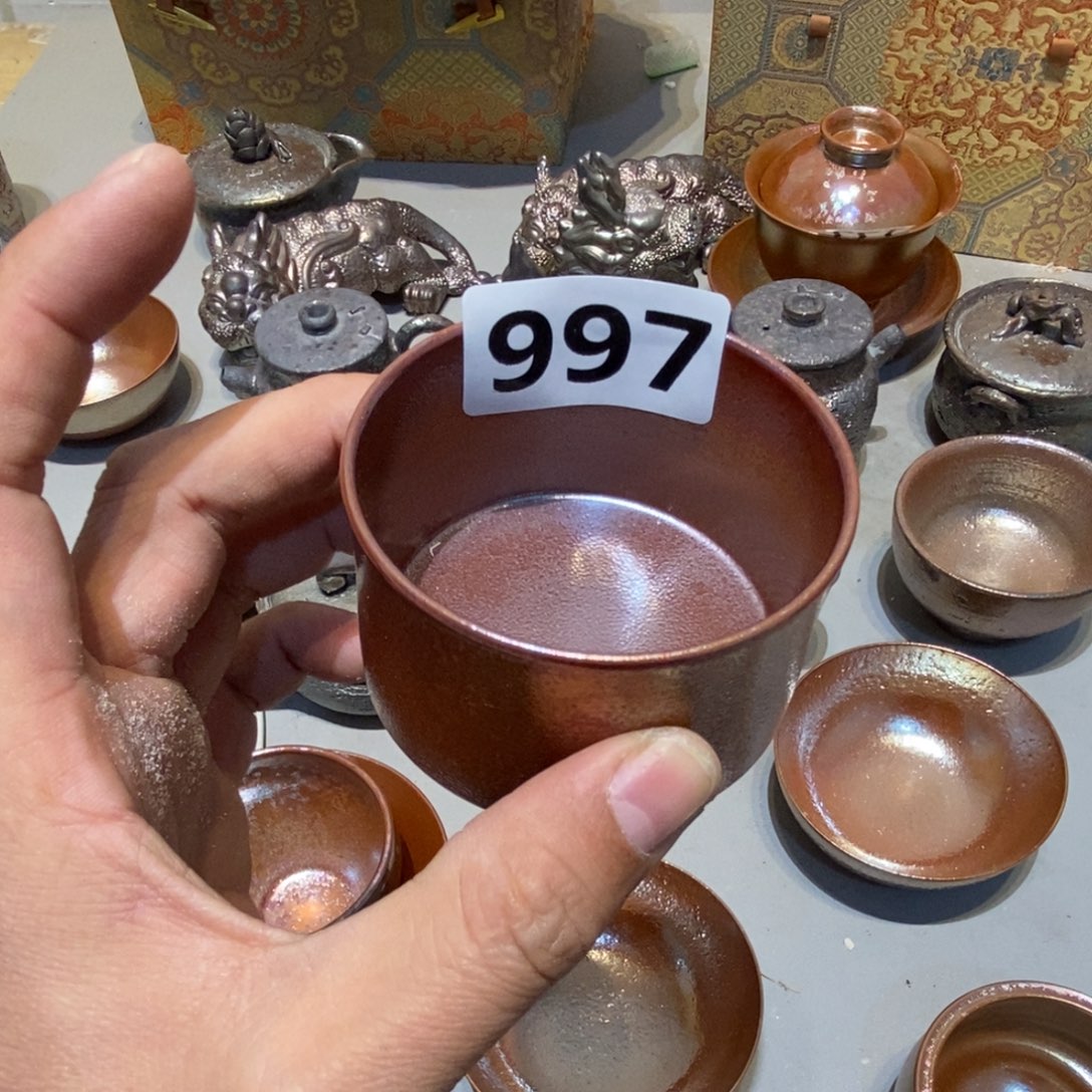 柴烧茶具陶瓷杯子