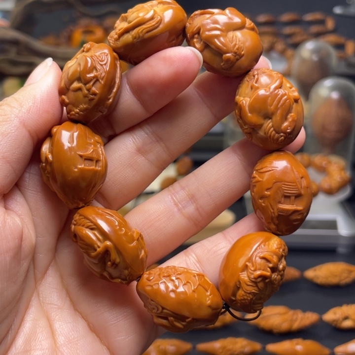 手串/手链橄榄核风景龙马