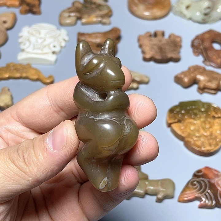 和田玉未镶嵌颈饰120