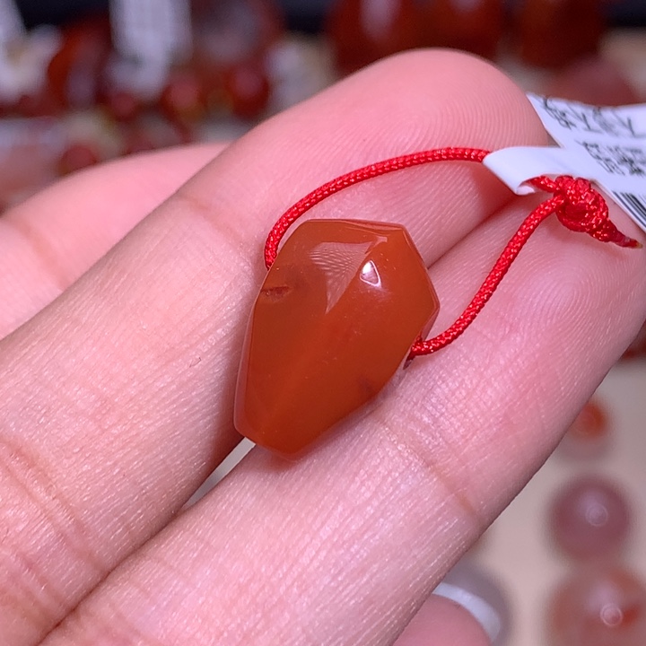 南红玛瑙未镶嵌珠宝半成品鲨鱼背三通