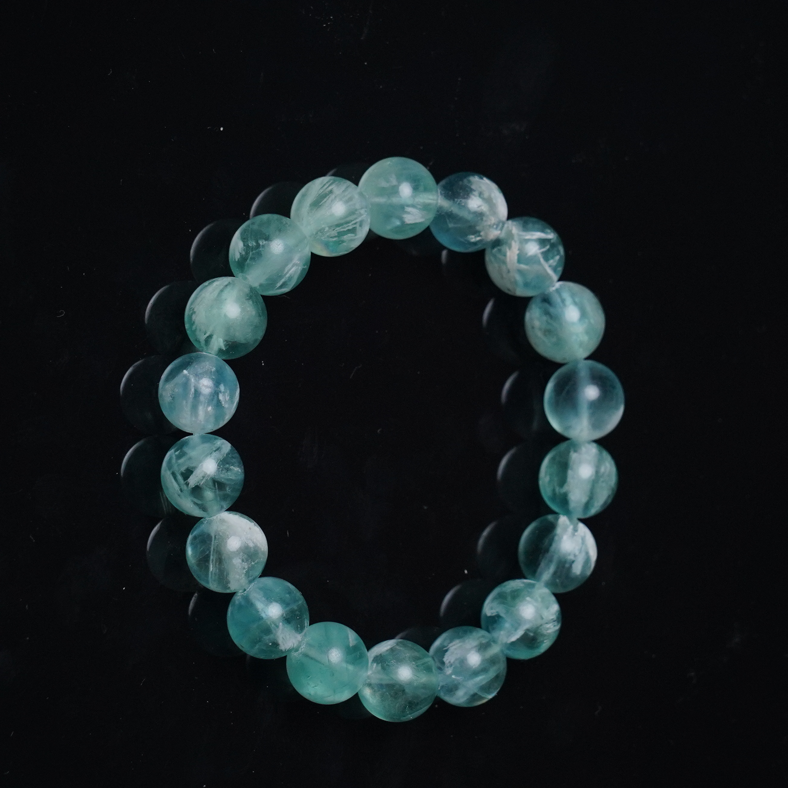 天然绿萤石手串手链