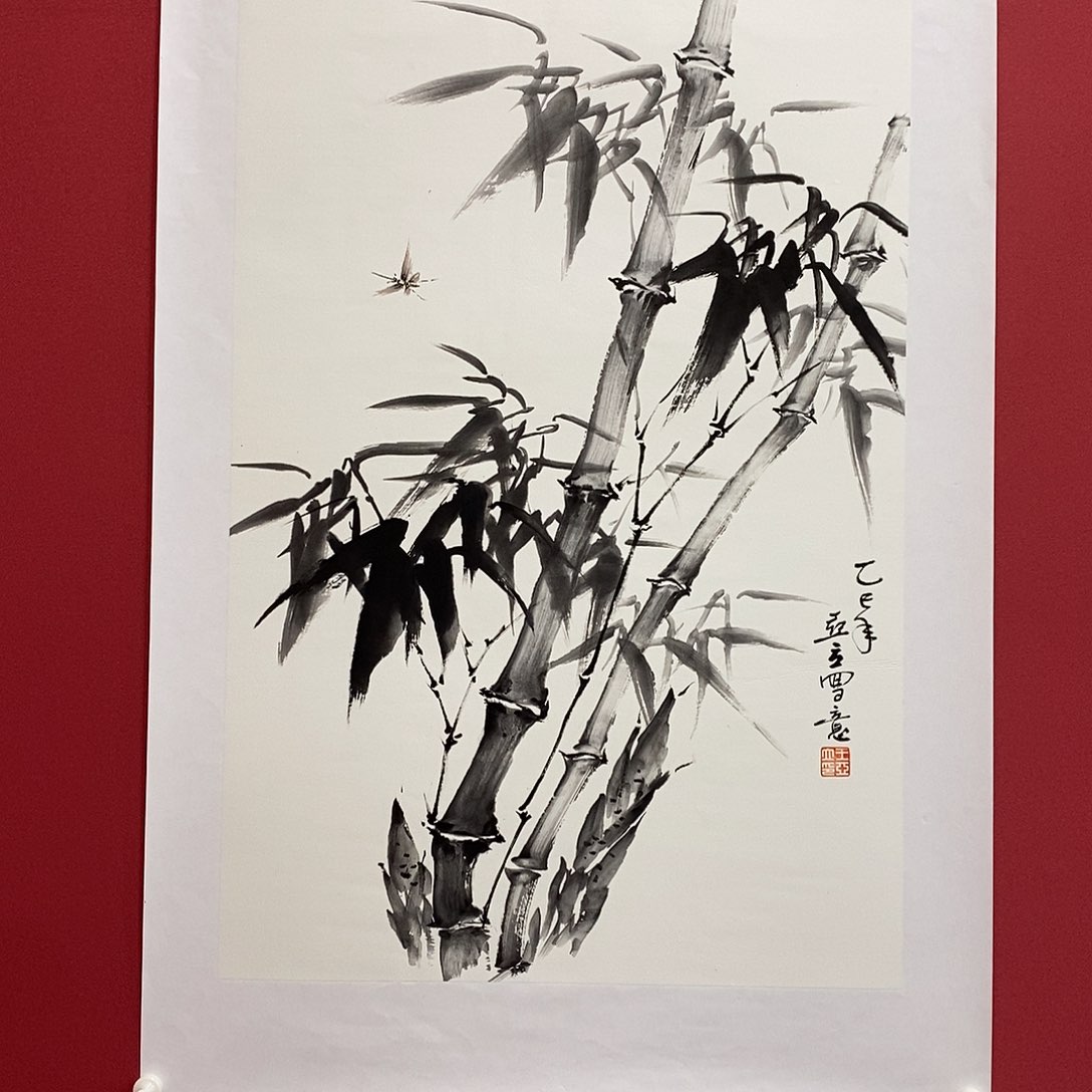 国画王亚立四尺三开真人真品