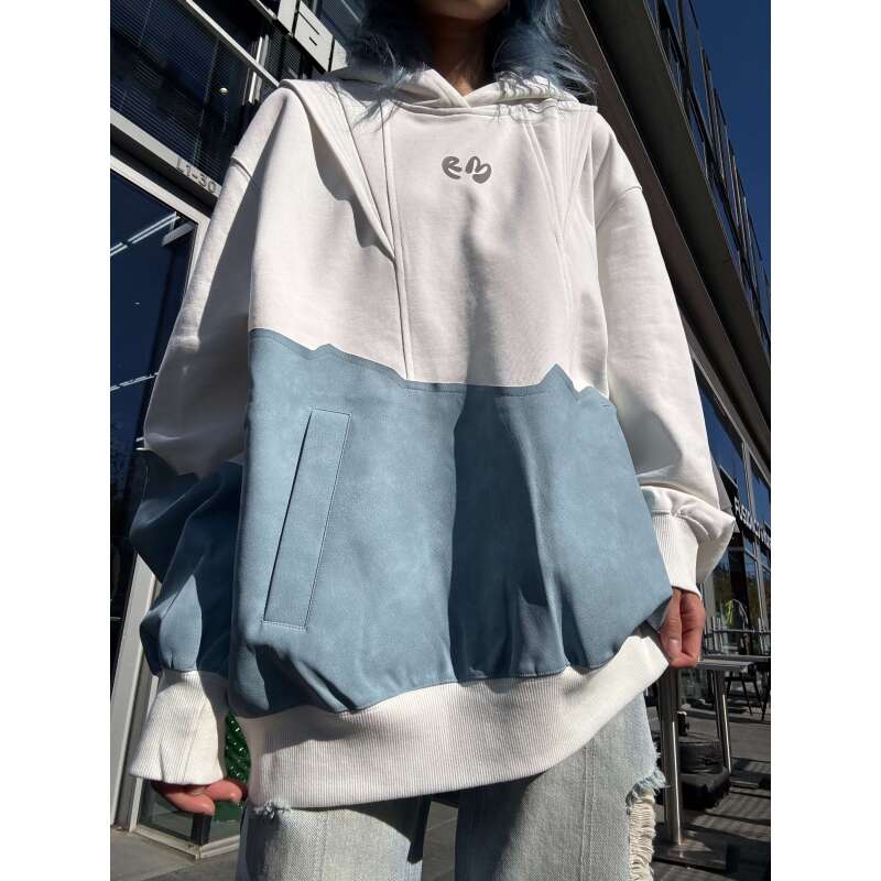 RM解构拼接印花卫衣/RM烫闪破洞牛仔裤