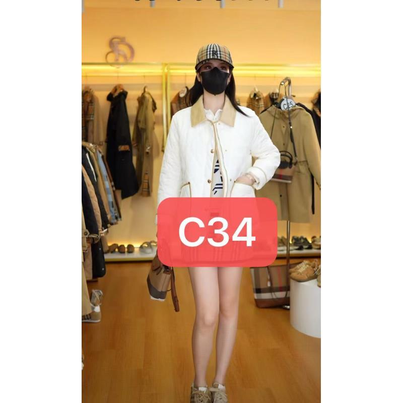 【C34】秋冬白色短款棉服178292