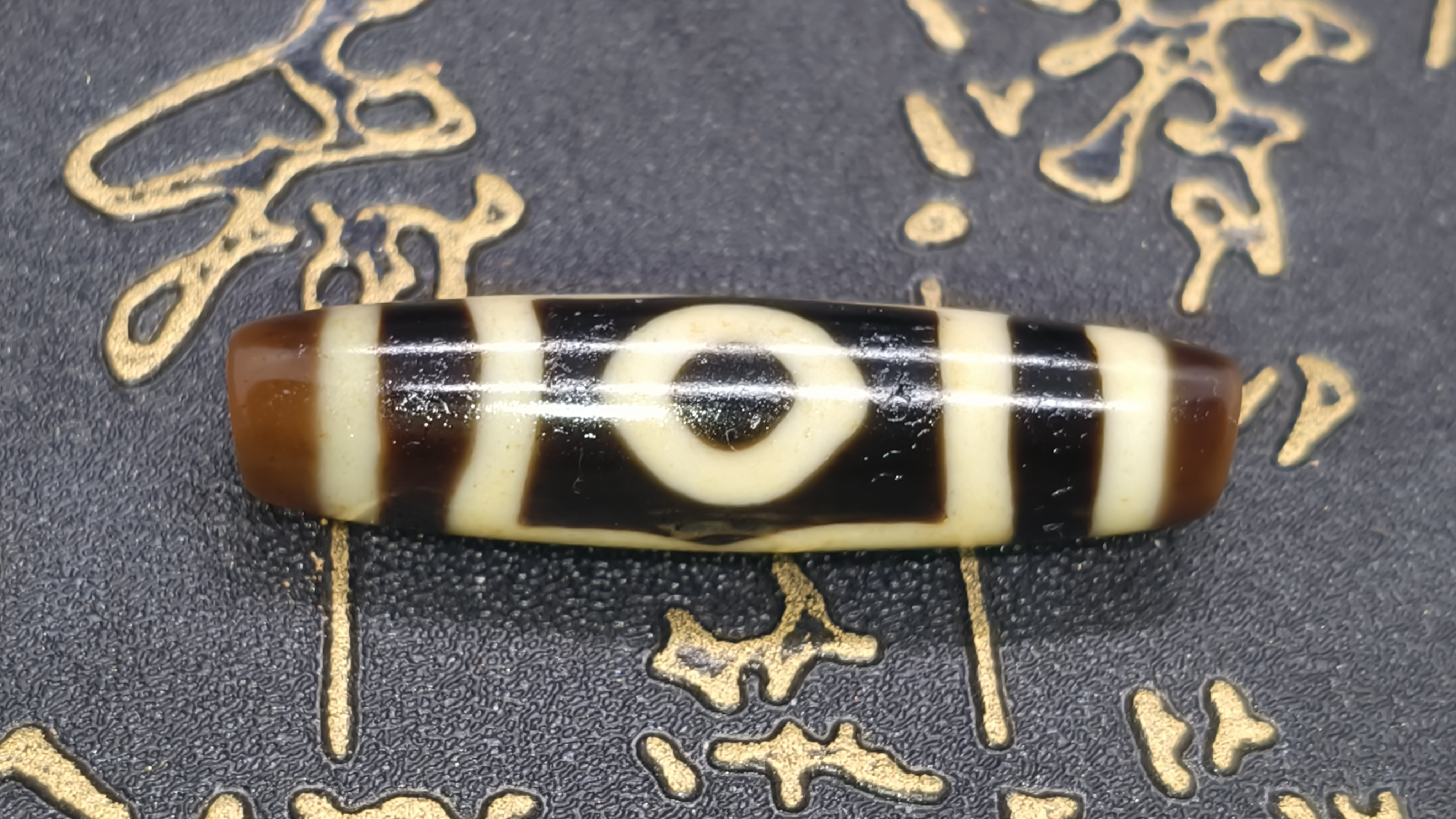 【雪微·建成黑金系列玛瑙珠】40+三棱形佛三百搭男女同款锁骨项链