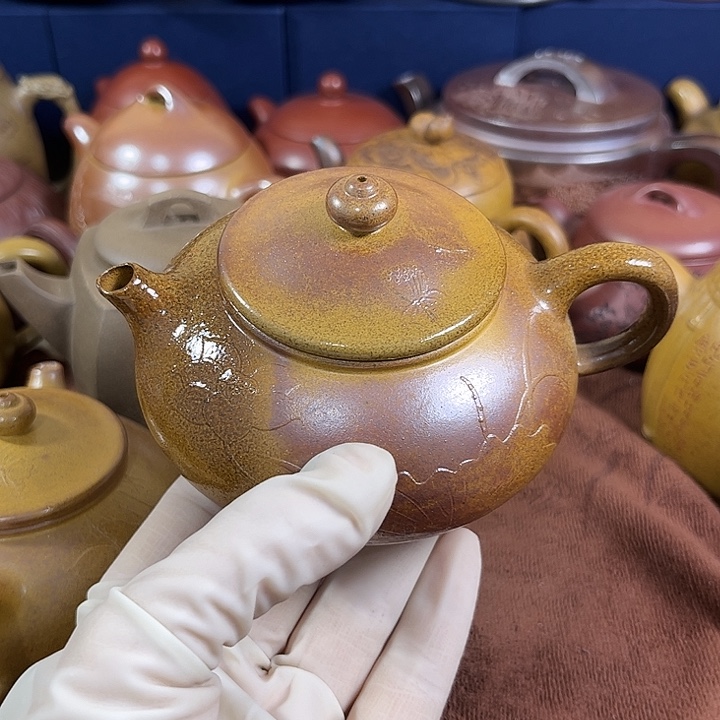 用***5茶壶紫砂紫砂微瑕