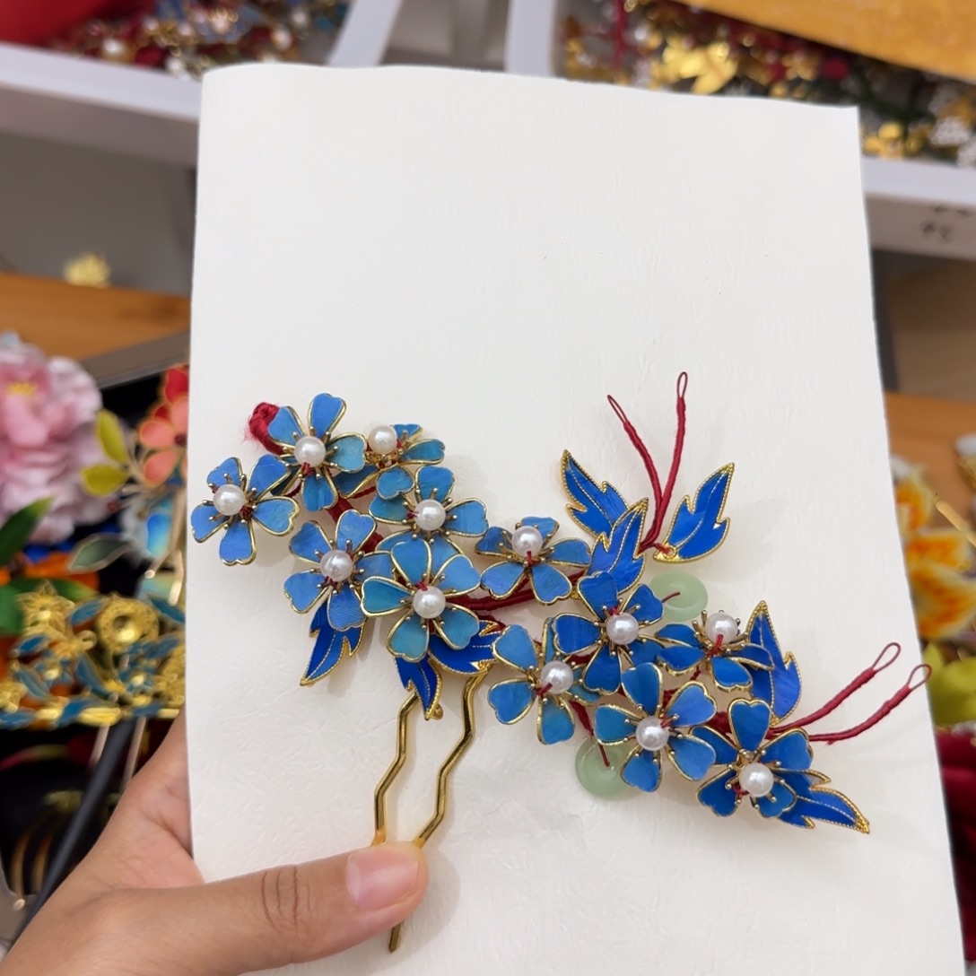 醋酸铁合金鹅毛仿点翠