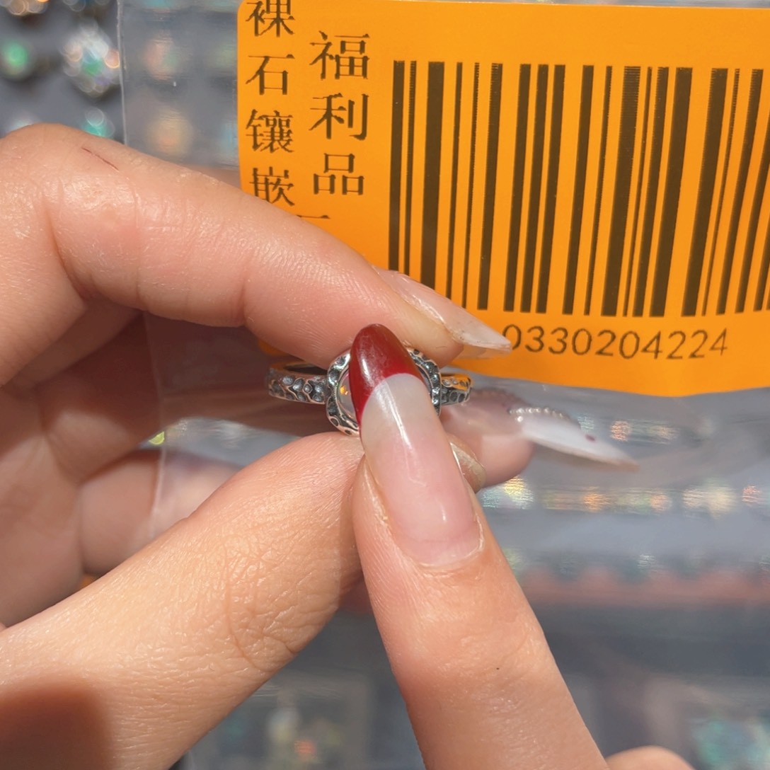欧泊欧泊戒指银S925镶嵌芭*呐