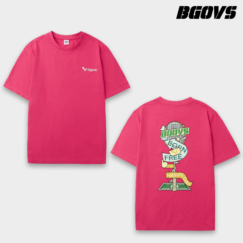 2025春夏新品韩国BGOVS羽毛球服男女同款速干运动吸汗短袖正品
