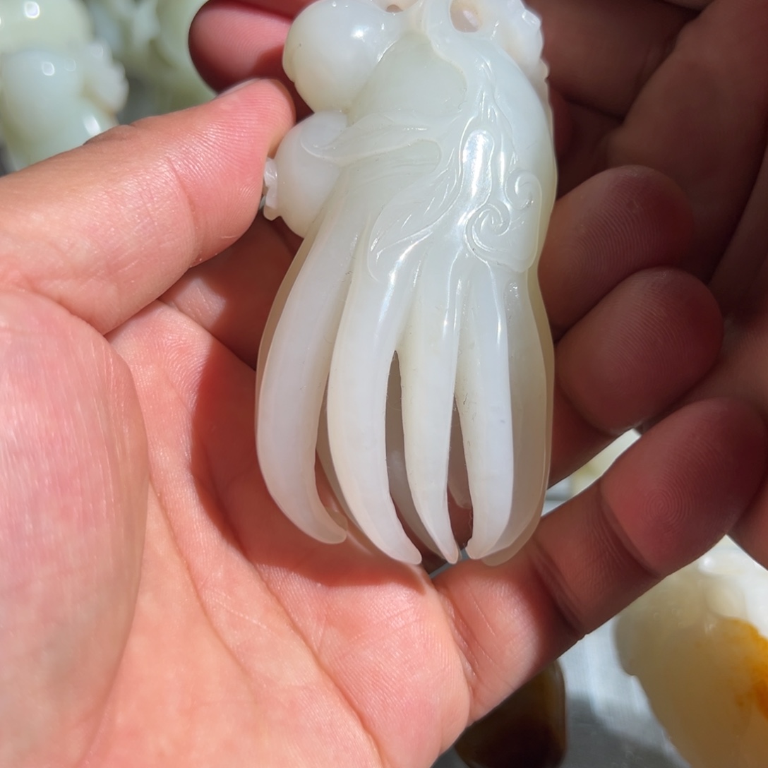 和田玉未镶嵌挂件