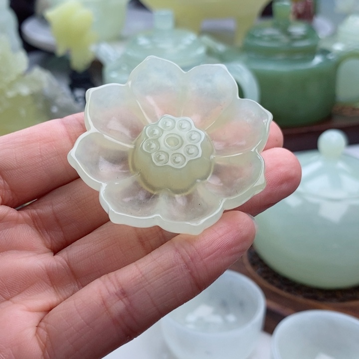 岫玉四大名玉香插未镶嵌