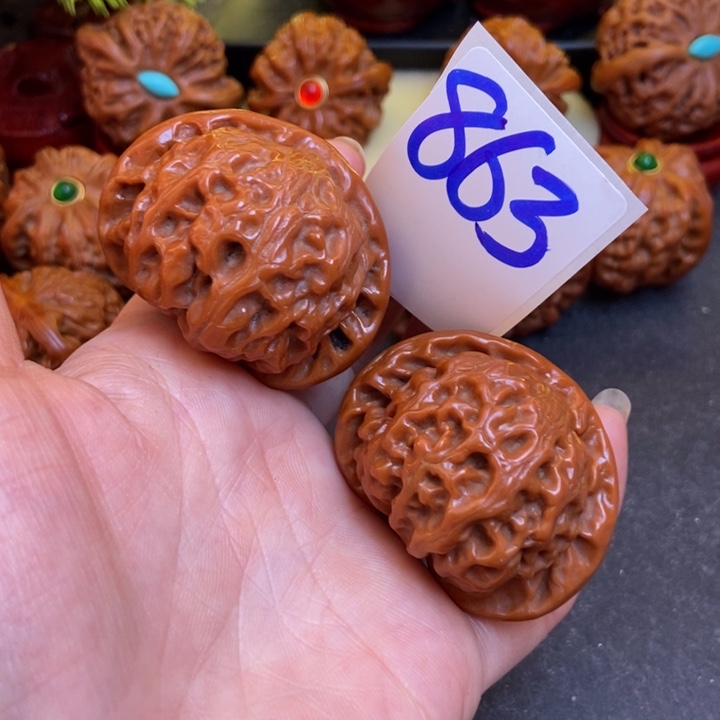 文玩核桃把件45宫灯863