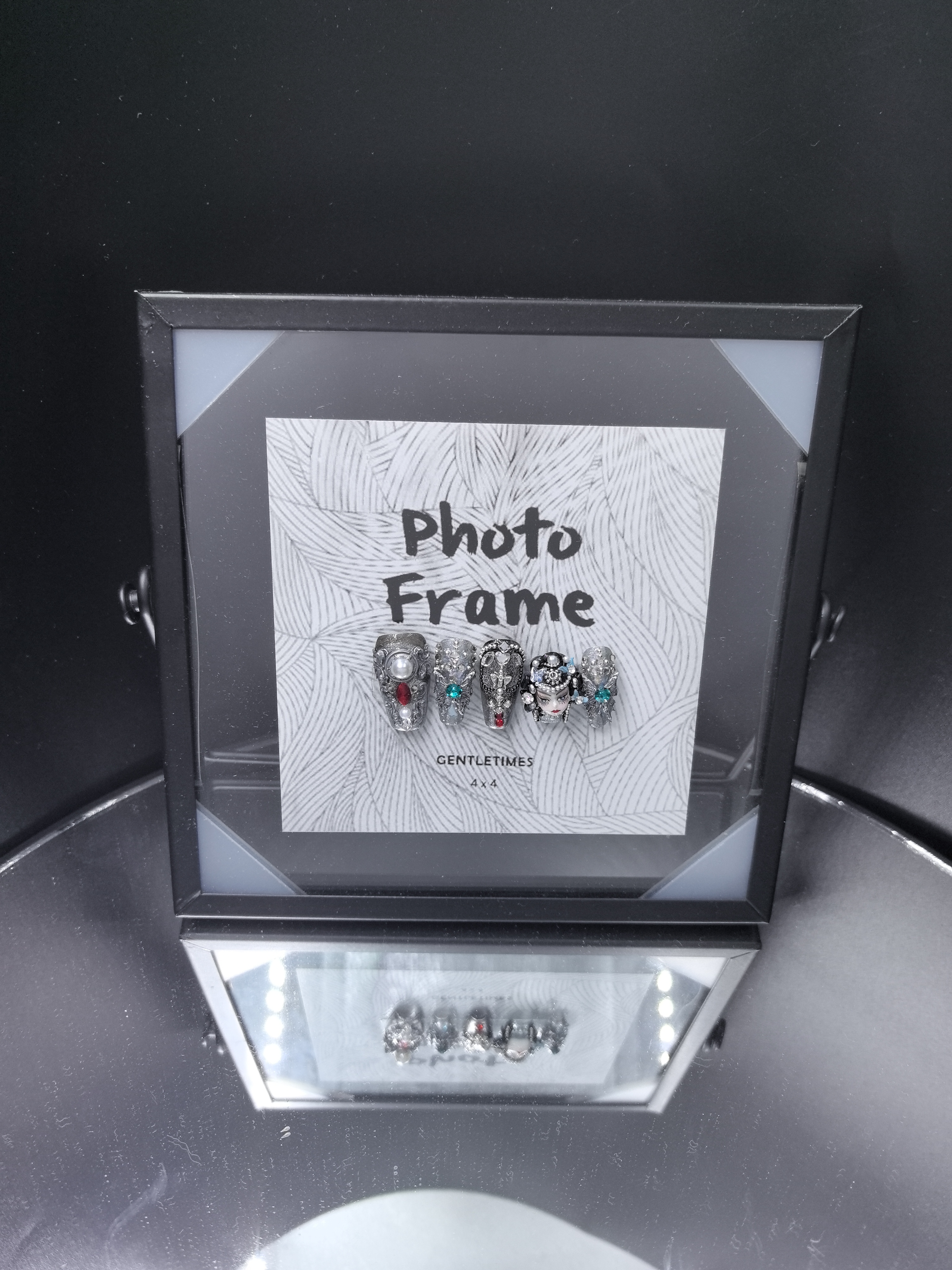 安夏 御颜 二代 纯手工穿戴甲俏皮银色小众设计