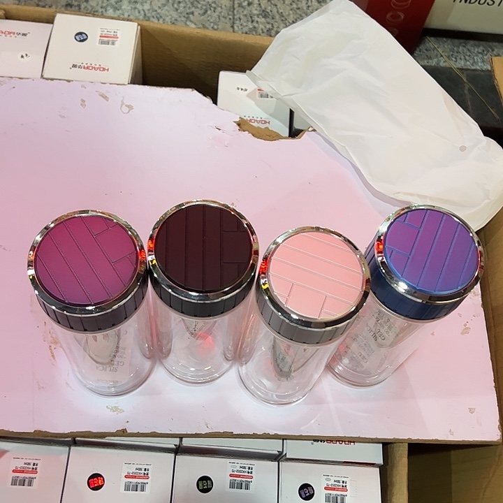 沃鑫双层玻璃杯300颜色随机玻璃杯微瑕