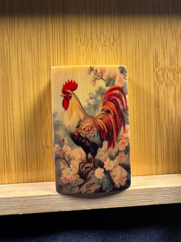 彩雕四六竹排文玩手把件工艺品