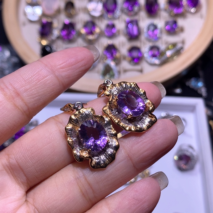 【闪购商品】银S925镶嵌戒指水晶我***人戒指