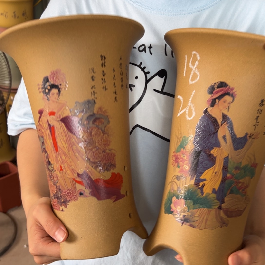 宜兴川阁紫砂花盆
