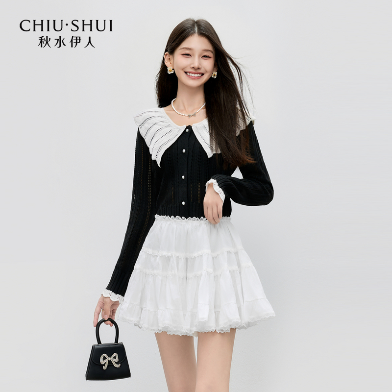 【丽公主】秋水伊人千金风毛衣秋季女毛针织衫625382M100187