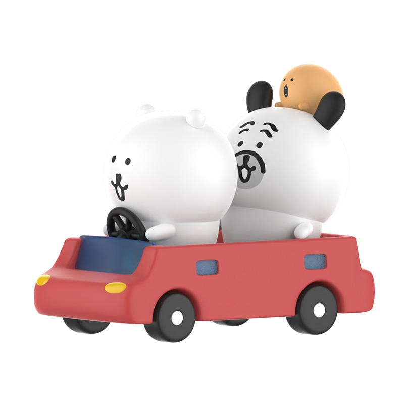 【名创优品】Joke Bear and Friends自嘲熊一起去兜风吊卡潮玩摆件
