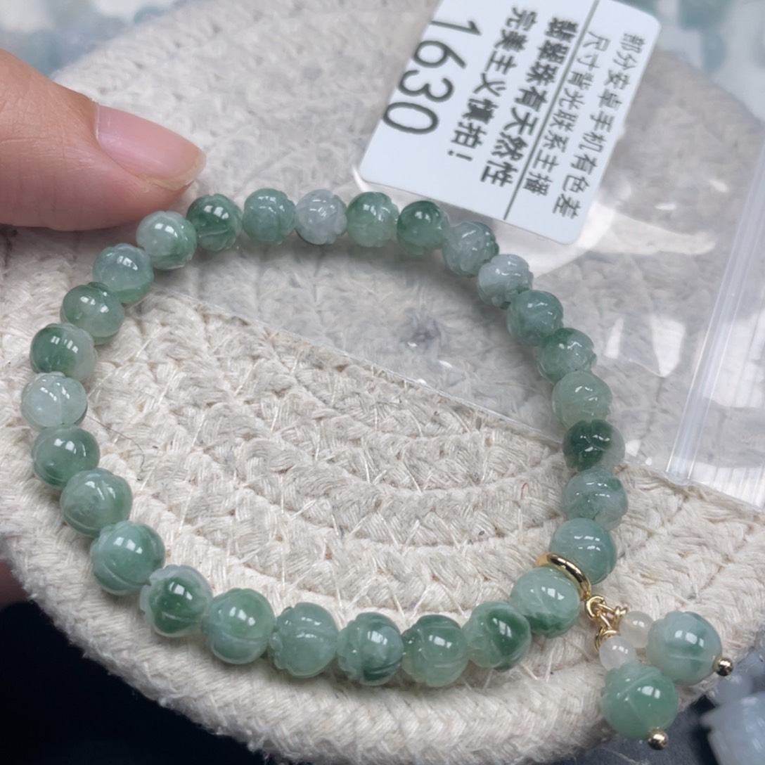 翡翠未镶嵌手链天然A货缅甸翡翠7