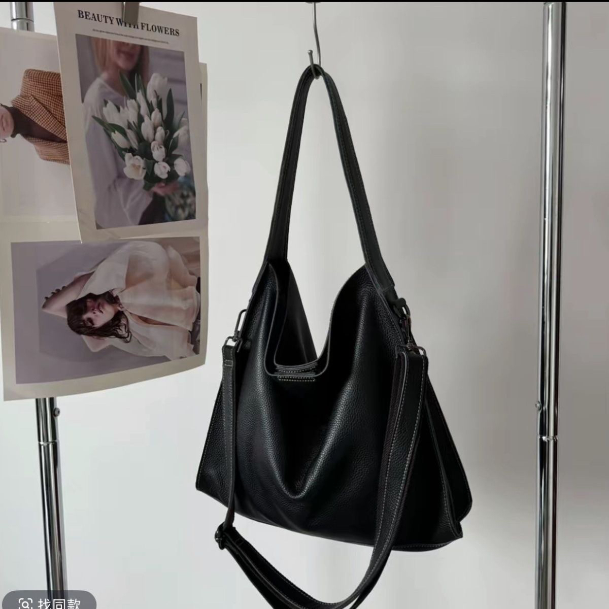 【裸皮托特】头层牛皮复古裸皮内里单肩耐脏韩版托特女包大容量通勤