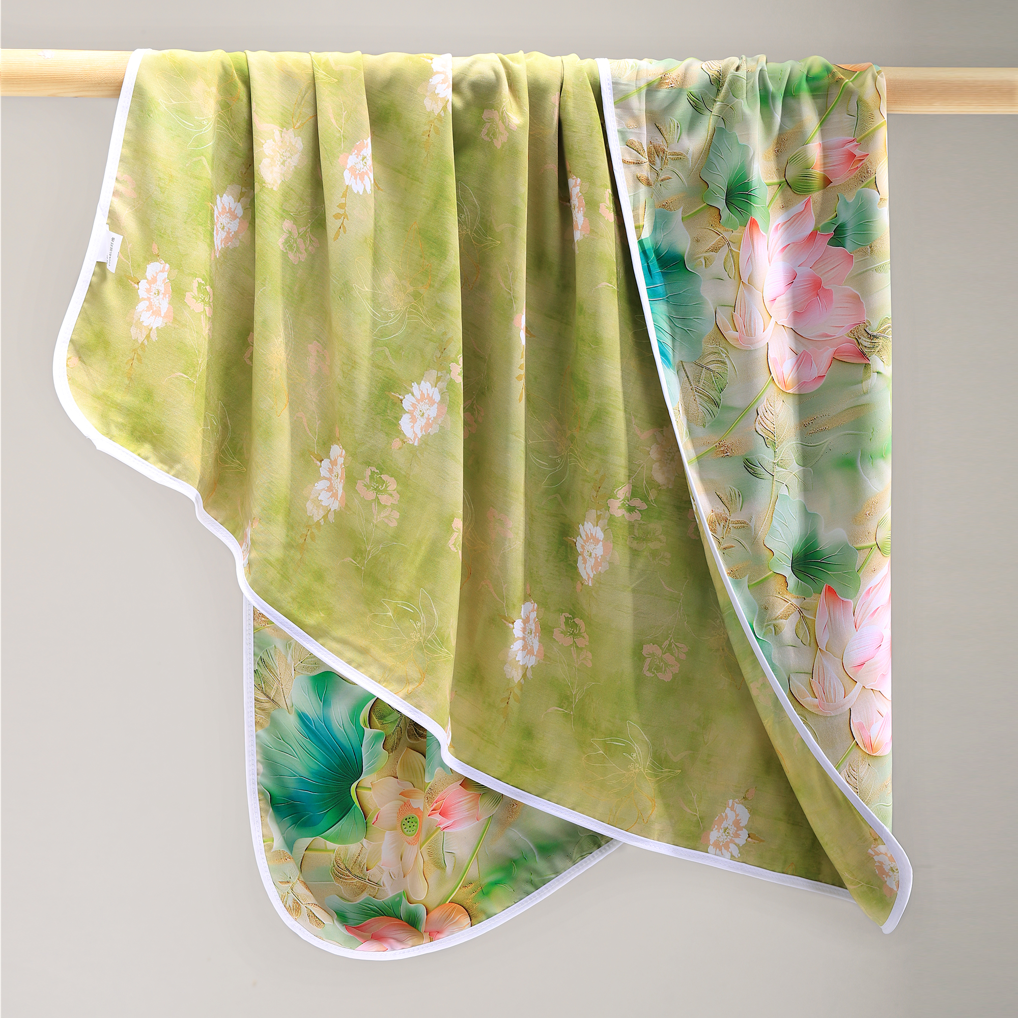 591393人造棉盖毯冷感薄盖被夏凉被空调被午睡毛巾被飞机航空沙发