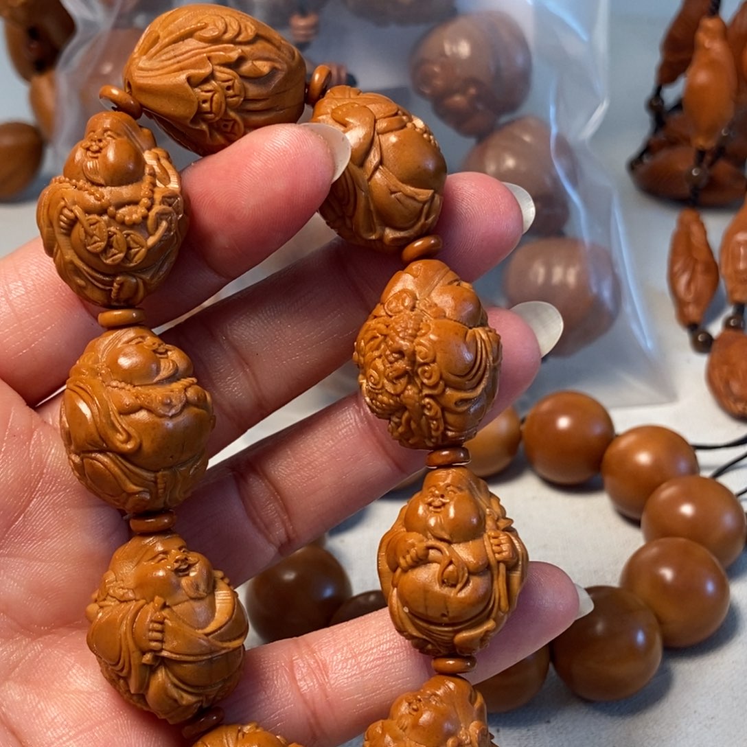 橄榄核手串/手链瑞兽财神20