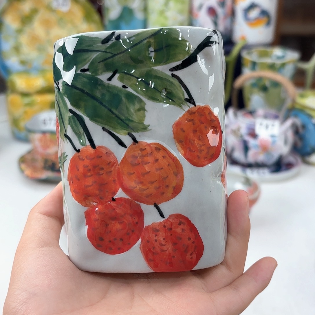 景德镇手绘高温釉下彩陶瓷茶具
