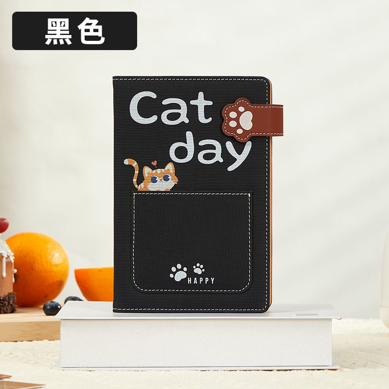 猫咪集章打卡手账本盖章小笔记本本子便携口袋本空白本学生日记本