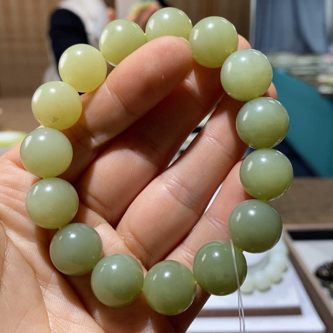 和田玉未镶嵌手链14