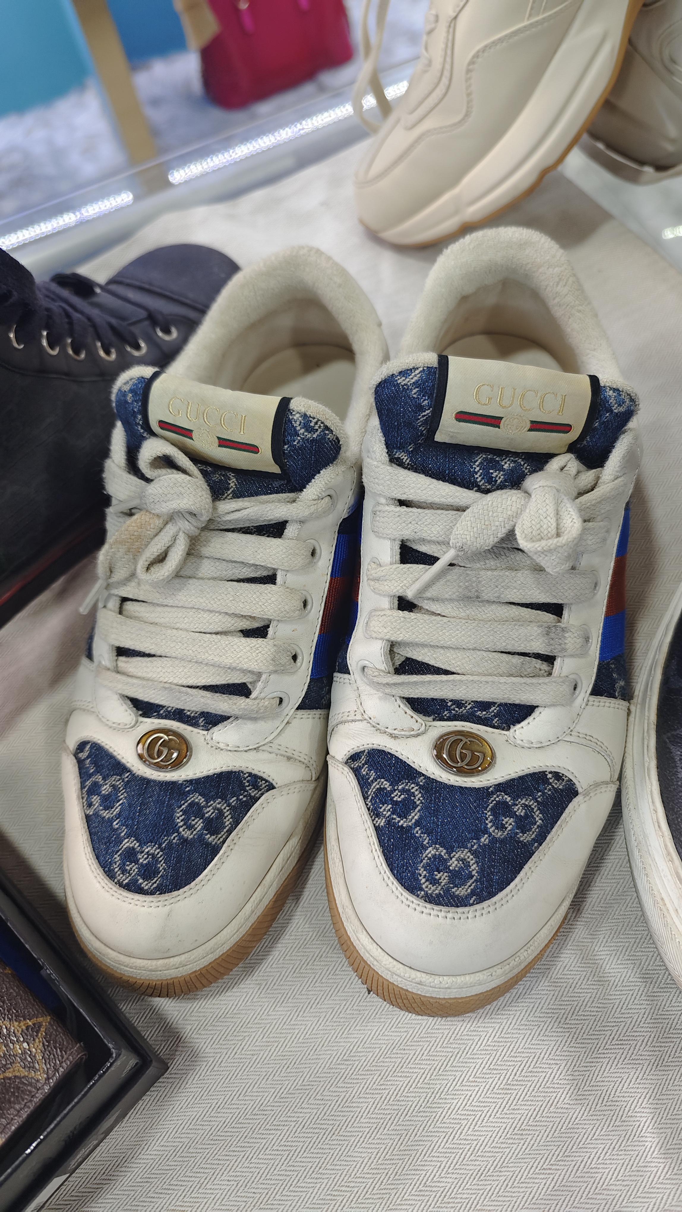 95新 GUCCI/古驰 脏脏鞋子六码半