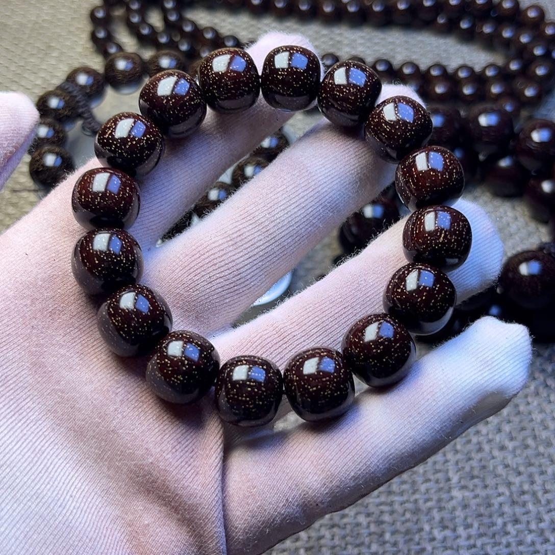 檀香紫檀（小叶紫檀）1.3 1.4老型珠爆星