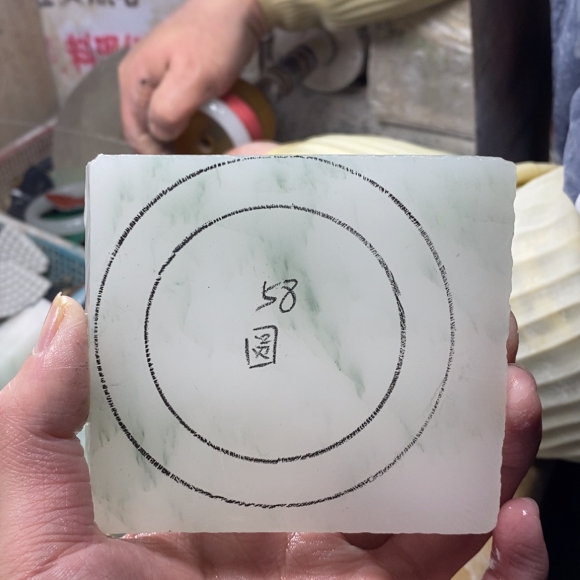 【闪购商品】石英质玉（天山翠）手镯未镶嵌冰***淋定制手镯