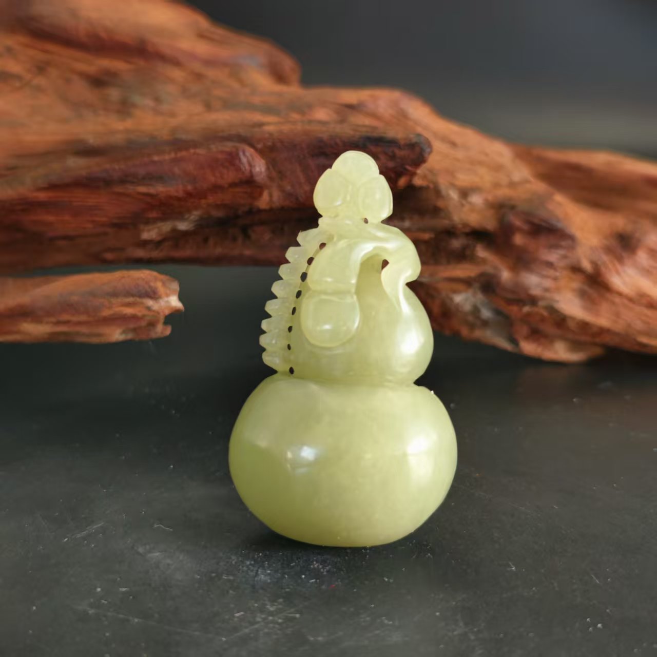 Q和田玉福禄吊坠0355