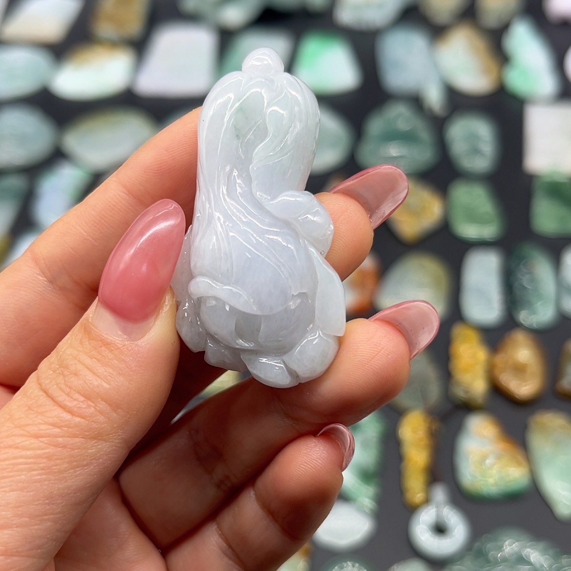 【闪购商品】翡翠颈饰未镶嵌白菜