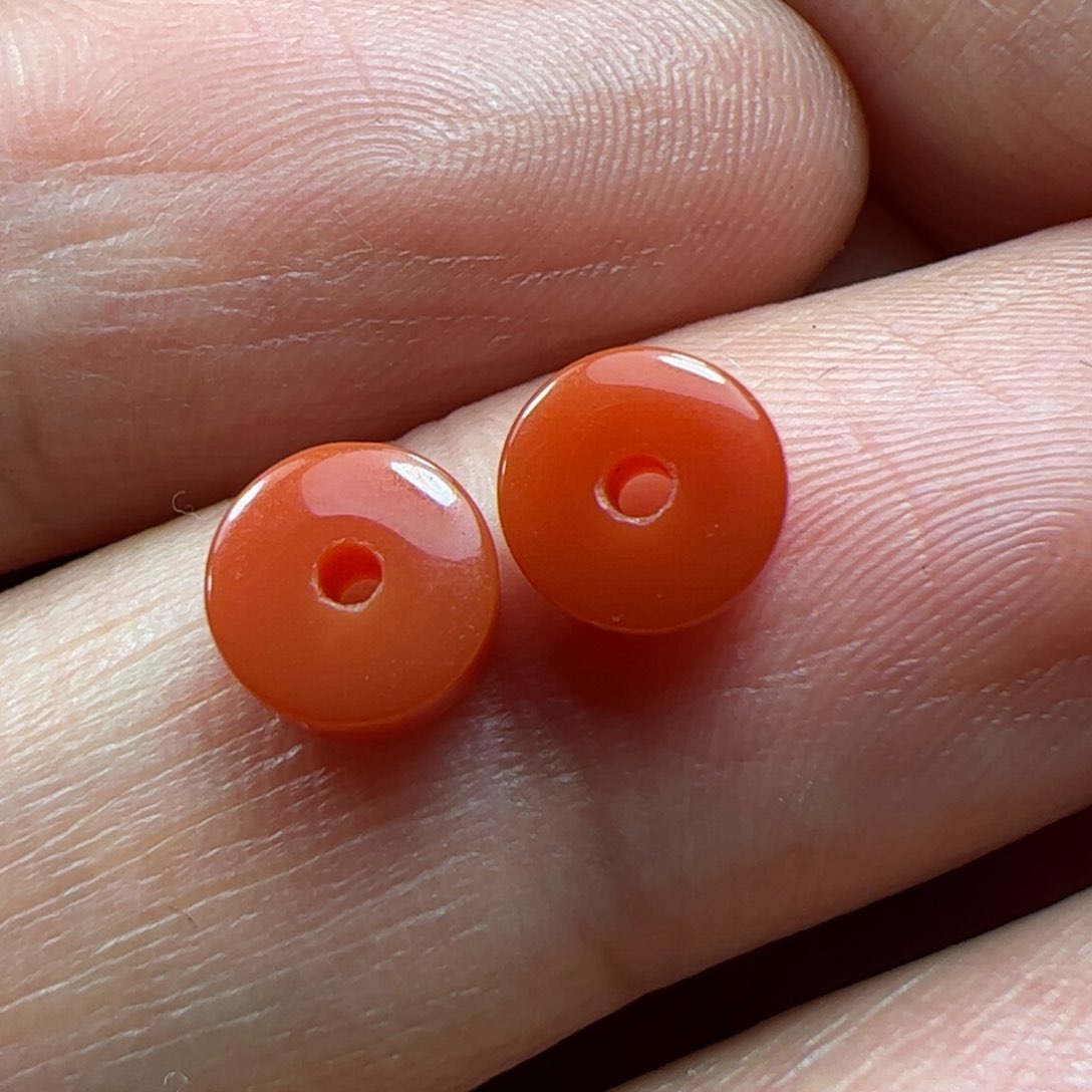 南红玛瑙隔片未镶嵌山*