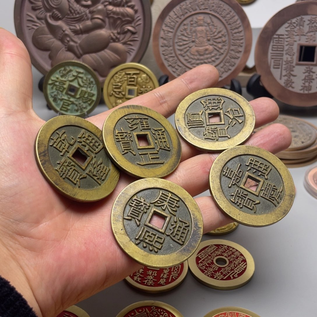 铜现代仿制工艺文创铜币