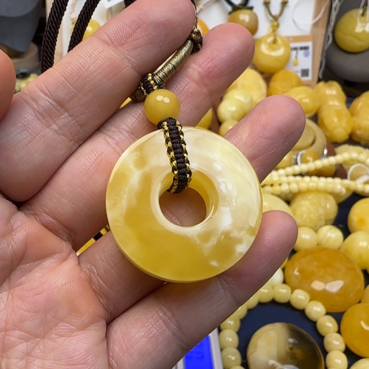 蜜蜡未镶嵌颈饰天然蜜蜡