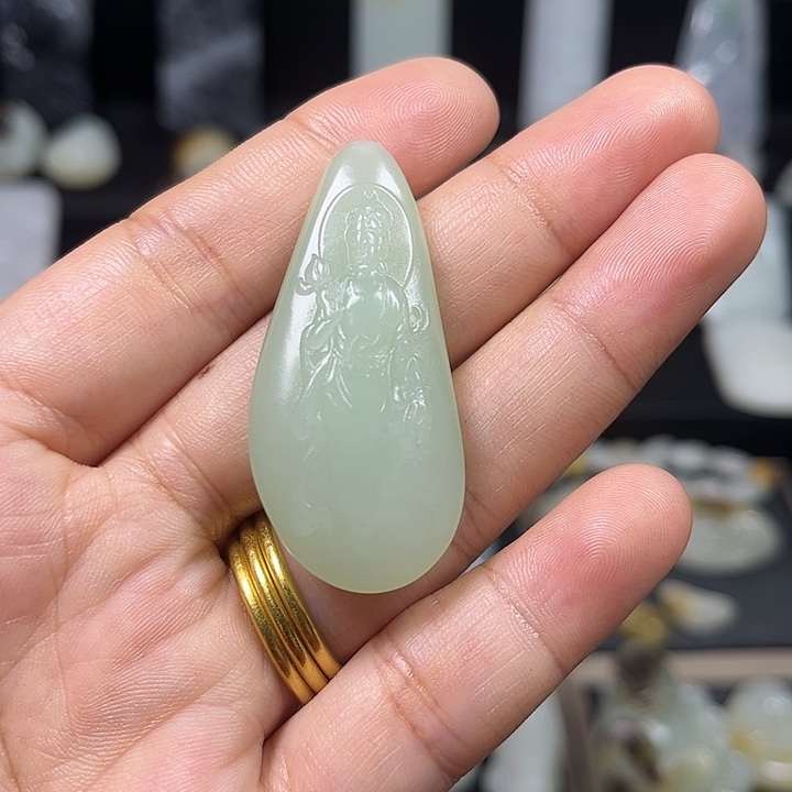 和田玉吊坠(不含链)未镶嵌