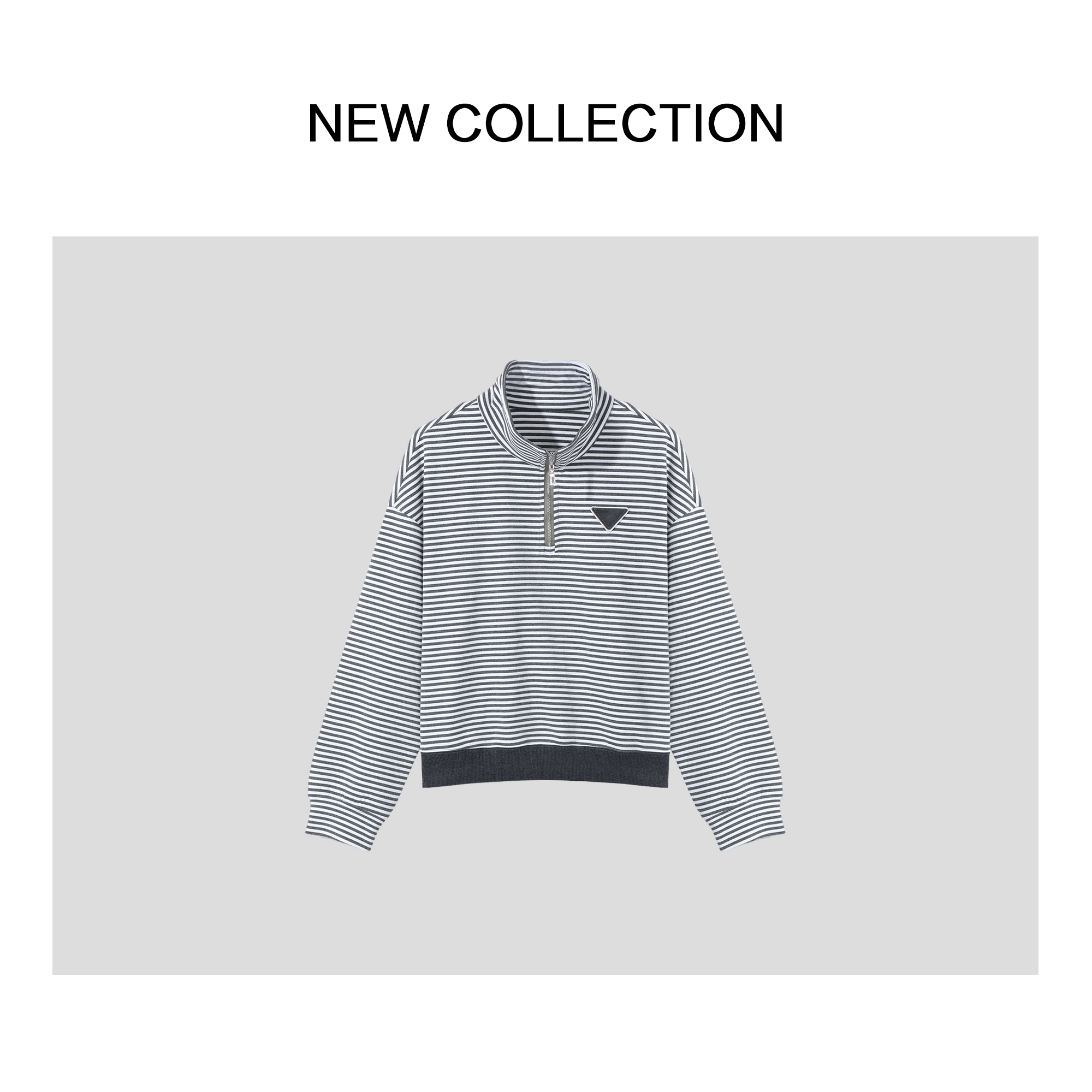 【艺菲弟弟专属】时尚条纹高领卫衣休闲百搭设计 VH530101C D