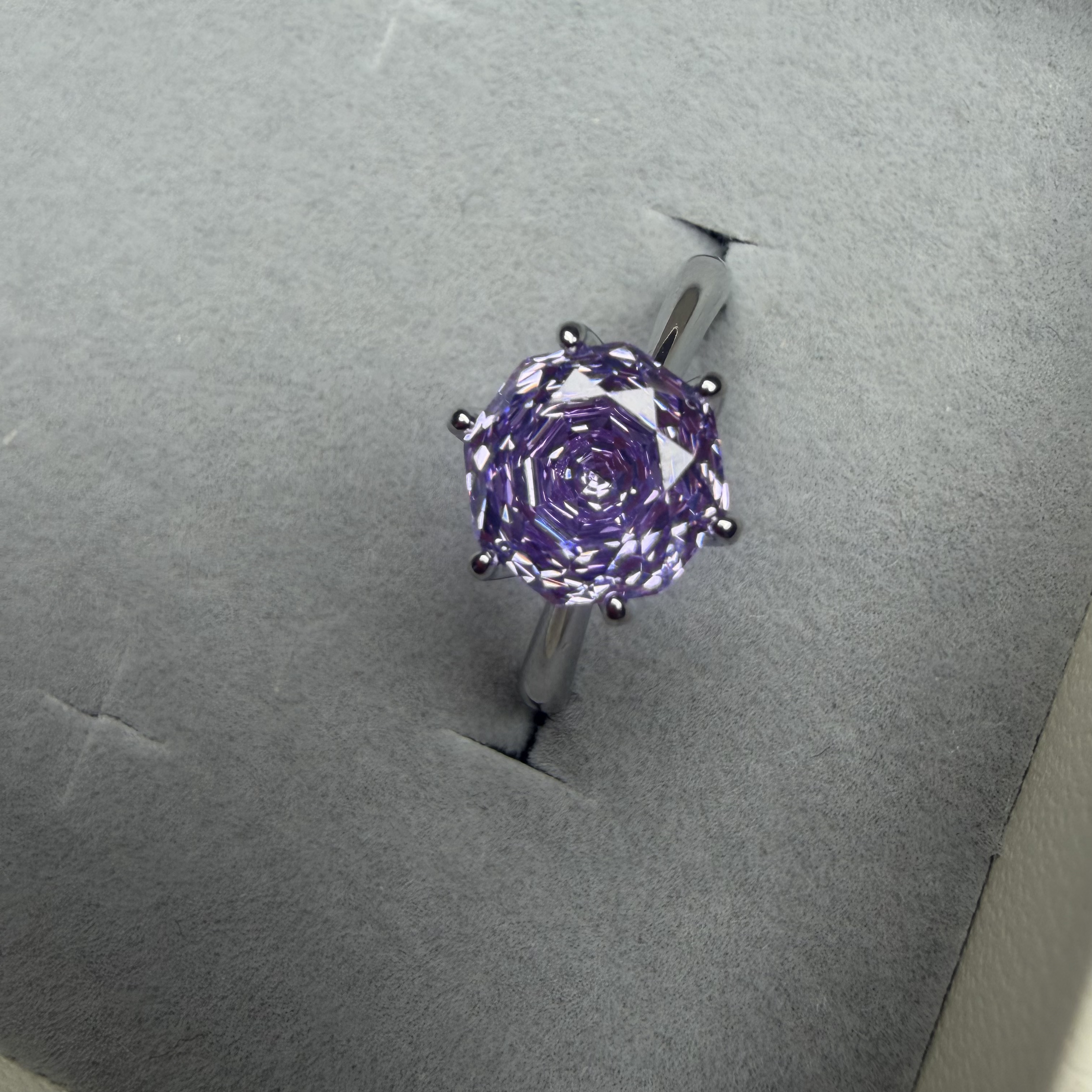 A520紫色玫瑰大气款戒指