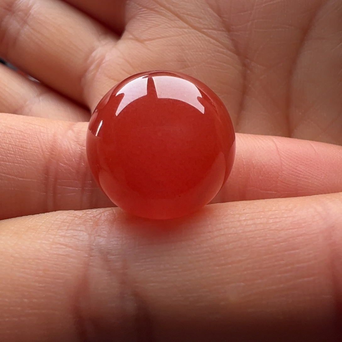 南红玛瑙未镶嵌圆珠16.6