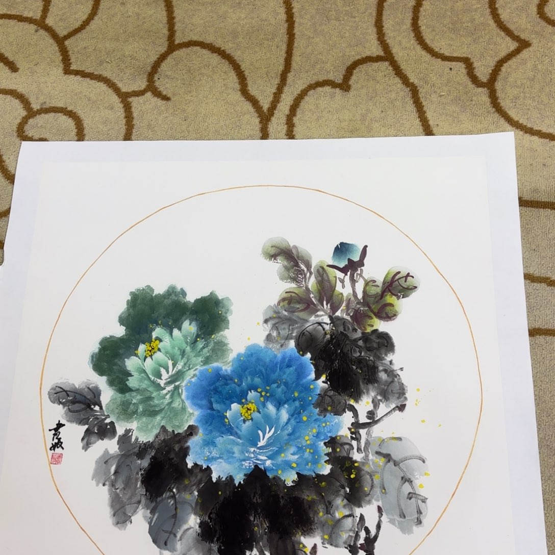 国画小*Q陈书媛斗方李欣主播